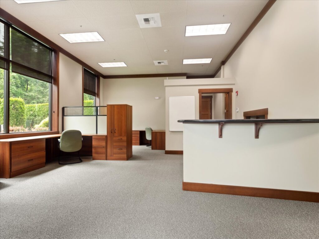 Long shot of office area suite B